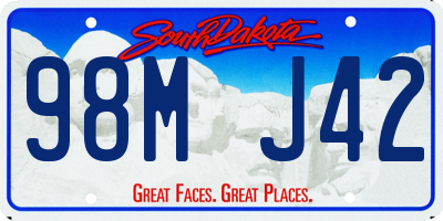 SD license plate 98MJ42