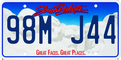 SD license plate 98MJ44