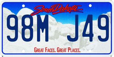 SD license plate 98MJ49