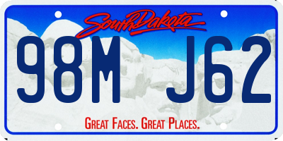 SD license plate 98MJ62