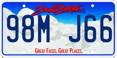 SD license plate 98MJ66