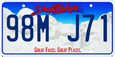 SD license plate 98MJ71