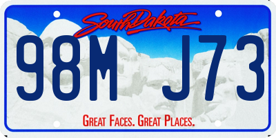 SD license plate 98MJ73