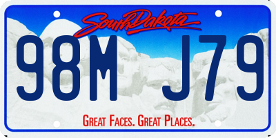 SD license plate 98MJ79