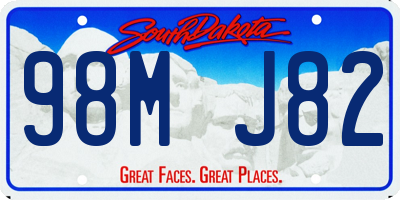 SD license plate 98MJ82