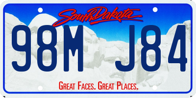 SD license plate 98MJ84