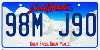 SD license plate 98MJ90