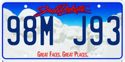 SD license plate 98MJ93