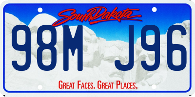 SD license plate 98MJ96