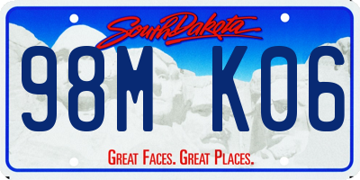 SD license plate 98MK06