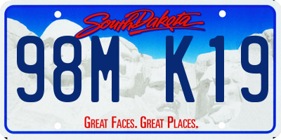 SD license plate 98MK19