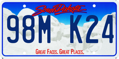 SD license plate 98MK24