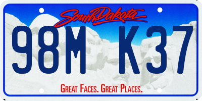 SD license plate 98MK37