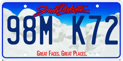 SD license plate 98MK72