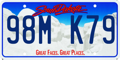 SD license plate 98MK79