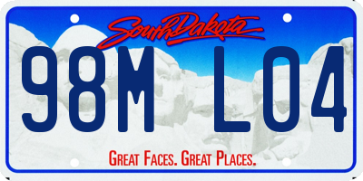 SD license plate 98ML04