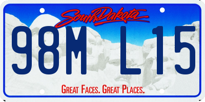 SD license plate 98ML15