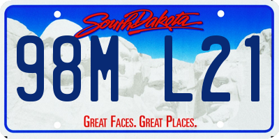 SD license plate 98ML21