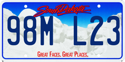 SD license plate 98ML23