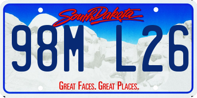 SD license plate 98ML26