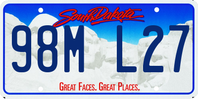 SD license plate 98ML27