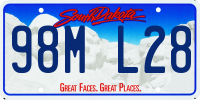 SD license plate 98ML28