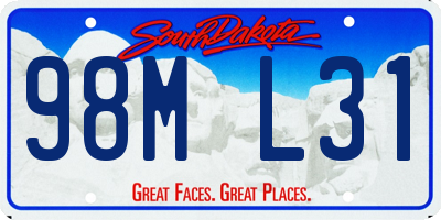 SD license plate 98ML31