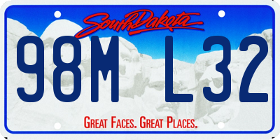 SD license plate 98ML32