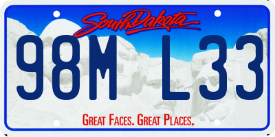 SD license plate 98ML33