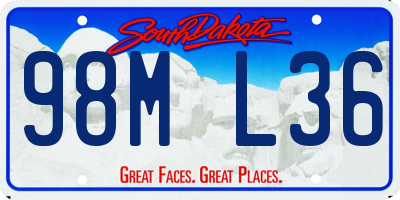 SD license plate 98ML36