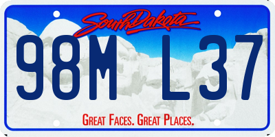 SD license plate 98ML37