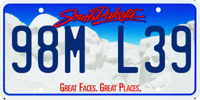 SD license plate 98ML39