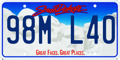 SD license plate 98ML40