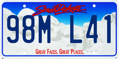 SD license plate 98ML41
