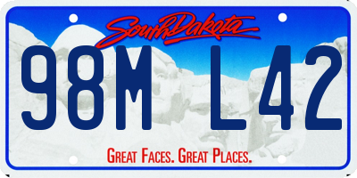 SD license plate 98ML42