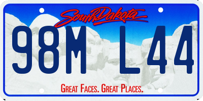 SD license plate 98ML44