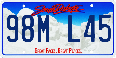 SD license plate 98ML45