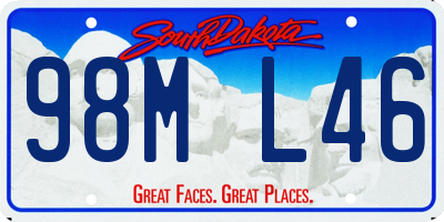 SD license plate 98ML46