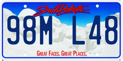 SD license plate 98ML48