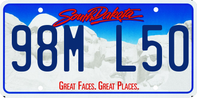 SD license plate 98ML50