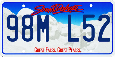 SD license plate 98ML52