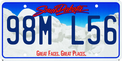 SD license plate 98ML56