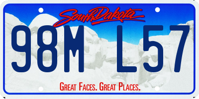 SD license plate 98ML57