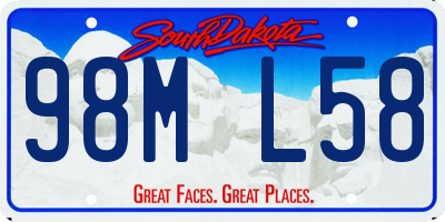 SD license plate 98ML58