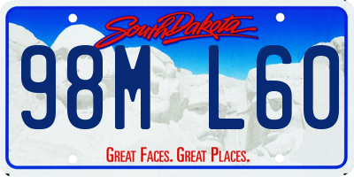 SD license plate 98ML60