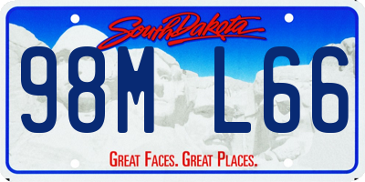 SD license plate 98ML66