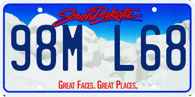 SD license plate 98ML68