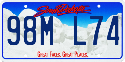 SD license plate 98ML74