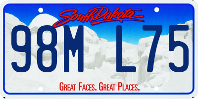 SD license plate 98ML75