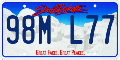 SD license plate 98ML77